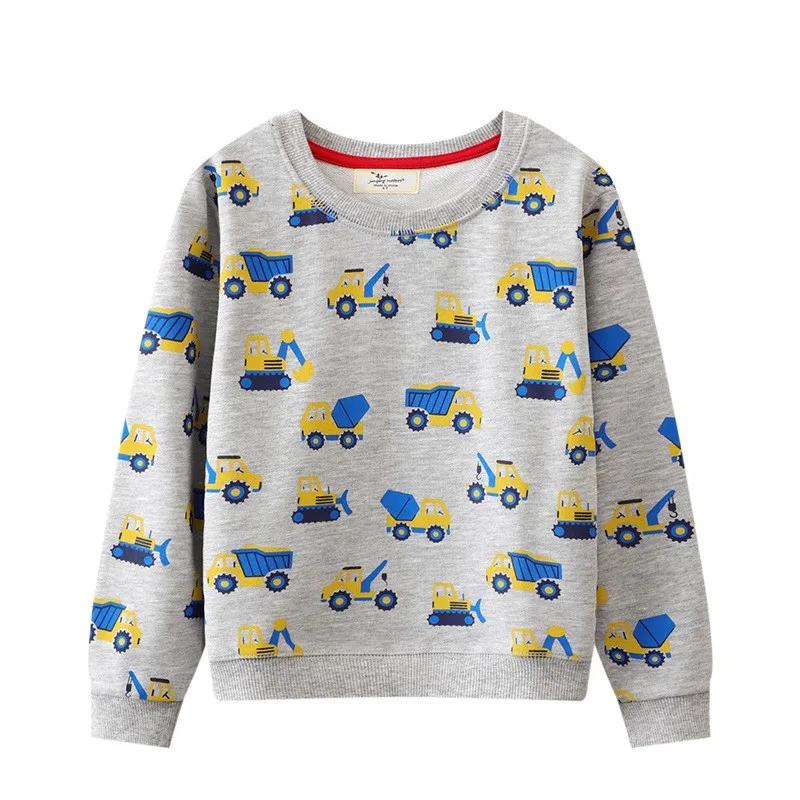 Top Trends: Jumping Meters 2-7T New Design Boys Girls Sweatshirts Baby Hooded Shirts Kids Clothes Long Sleeve Autumn Cartoon Children&#039;s Wear Shoppable Styles