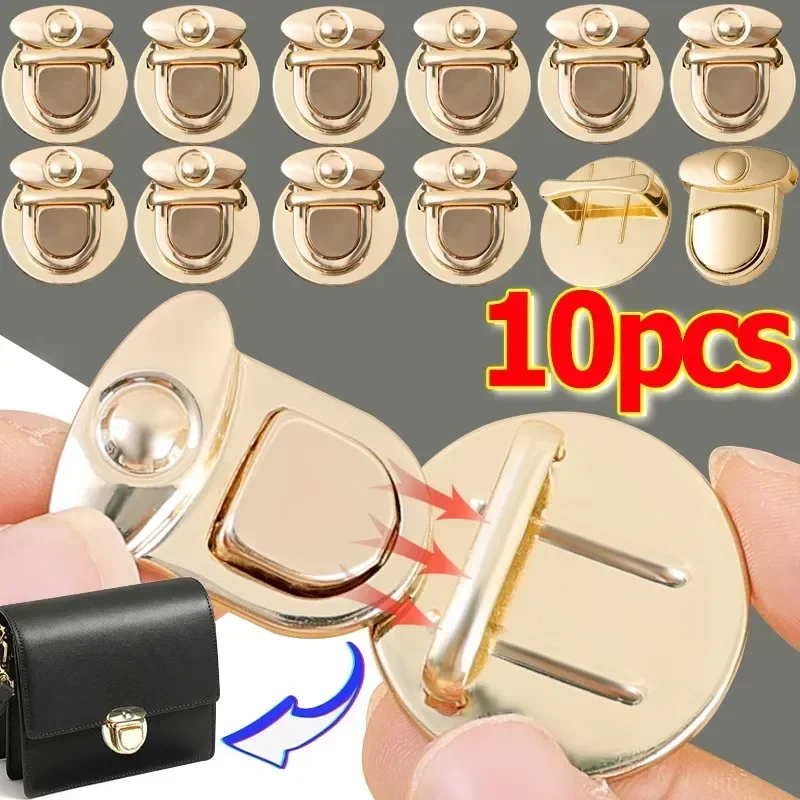 Top Trends: 1-10Pcs / Set Button Clasp Catch Purse Thumb Purse Buckle Fasteners Wallet Duck Tongue Buckle Purse Metal Clasp DIY Making Craft Shoppable Styles