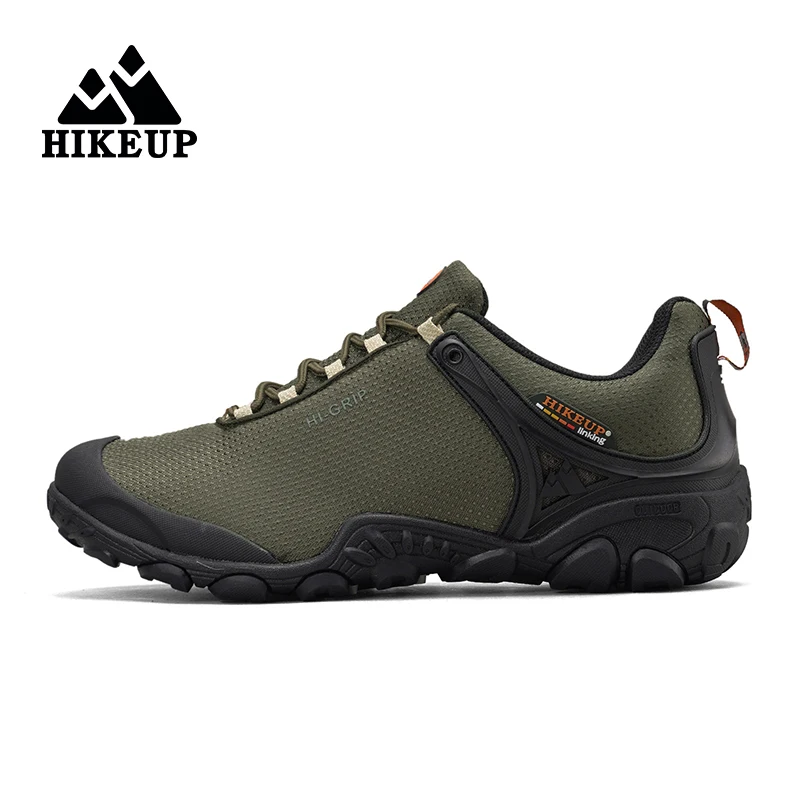 Top Trends: HIKEUP New Hiking Shoes Elevated Insoles Wear-resistant Outdoor Sport Men Shoes Lace-Up Men's Climbing Trekking Hunting Sneakers Shoppable Styles