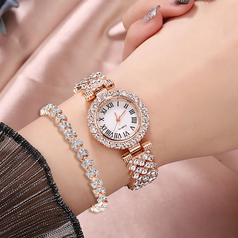 Top Trends: Luxury Bracelet Watches Women Crystal Dress Wristwatches Clock Women&#039;s Fashion Casual Quartz Watch Reloj Mujer Relogio Feminino Shoppable Styles