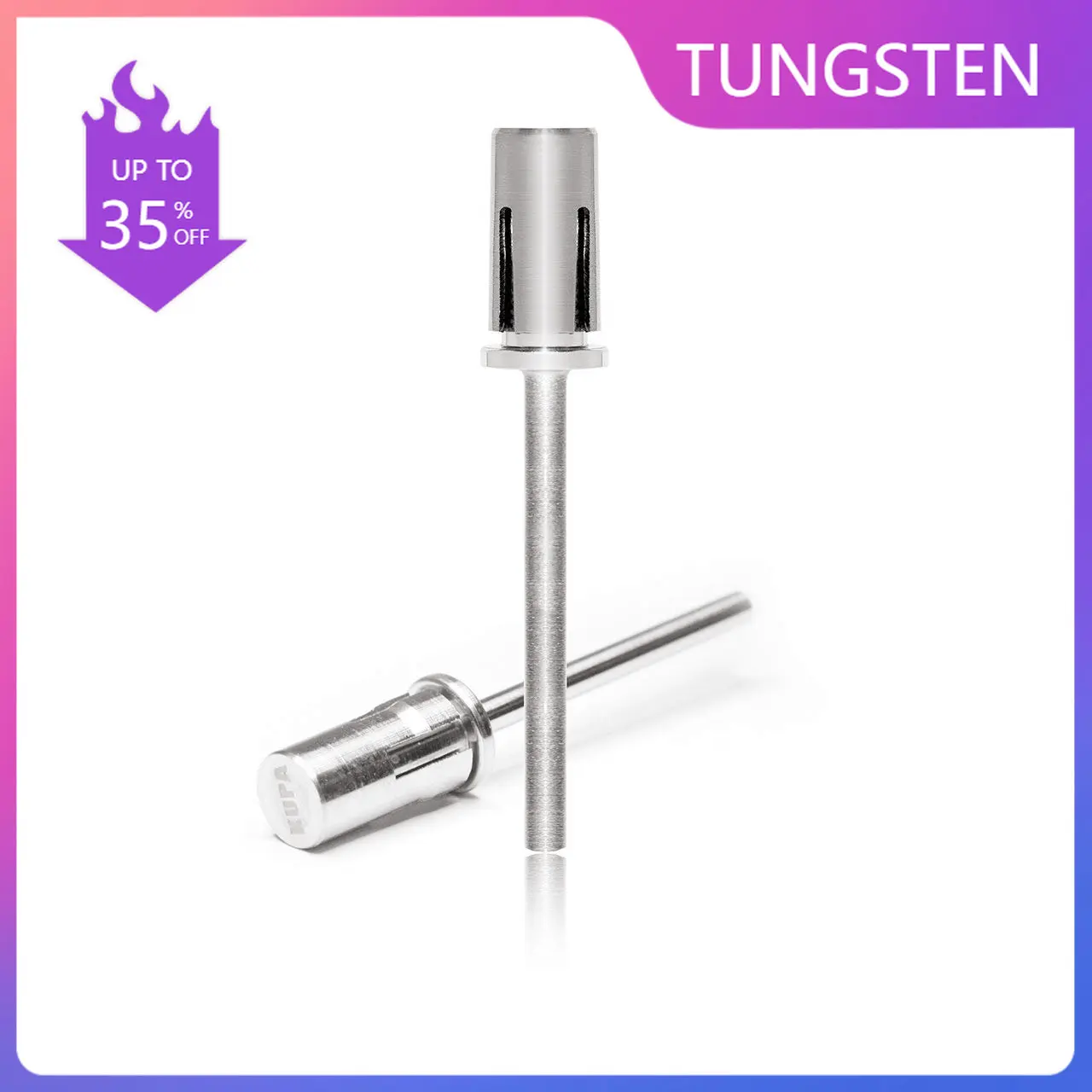 Top Trends: 3/32&quot; Tungsten Mandrel Bit Easy-Off Nail Drill Bits Sanding Bands Shaft For E-File Nail Sanders Manicure Nail Tools Shoppable Styles