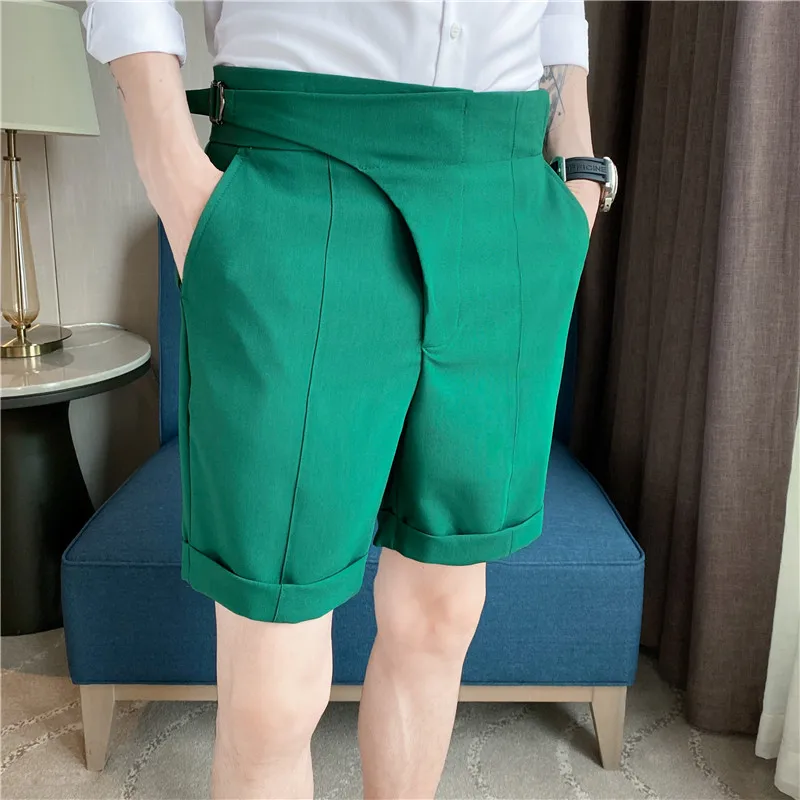 Top Trends: 2023 Men Summer Shorts Korean Fashion Business Shorts Casual Chino Shorts Office Trousers Cool Breathable Summer Clothing S-3XL Shoppable Styles