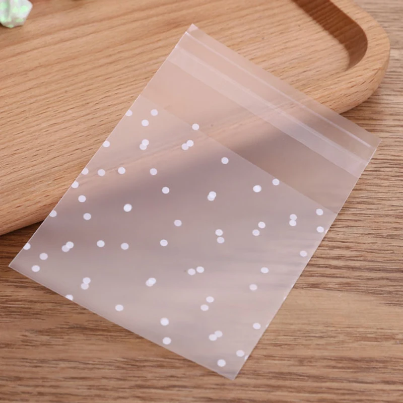 Top Trends: 100Pcs / lot Transparent Dot Bags Small Ziplock Jewelry Packaging Bags Fresh-keeping Dustproof Reclosable Candy Cookie Storage DIY Shoppable Styles