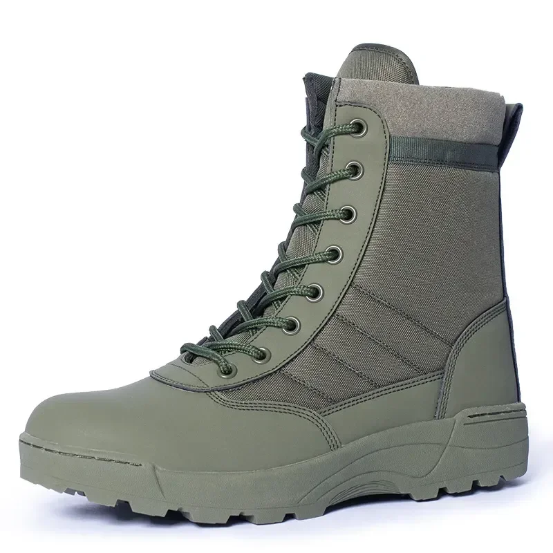 Top Trends: Tactical Military Boots Special Force Desert Combat Army Boots Outdoor Hiking Boots Men Ankle Shoes Men Work Safty Shoes Shoppable Styles