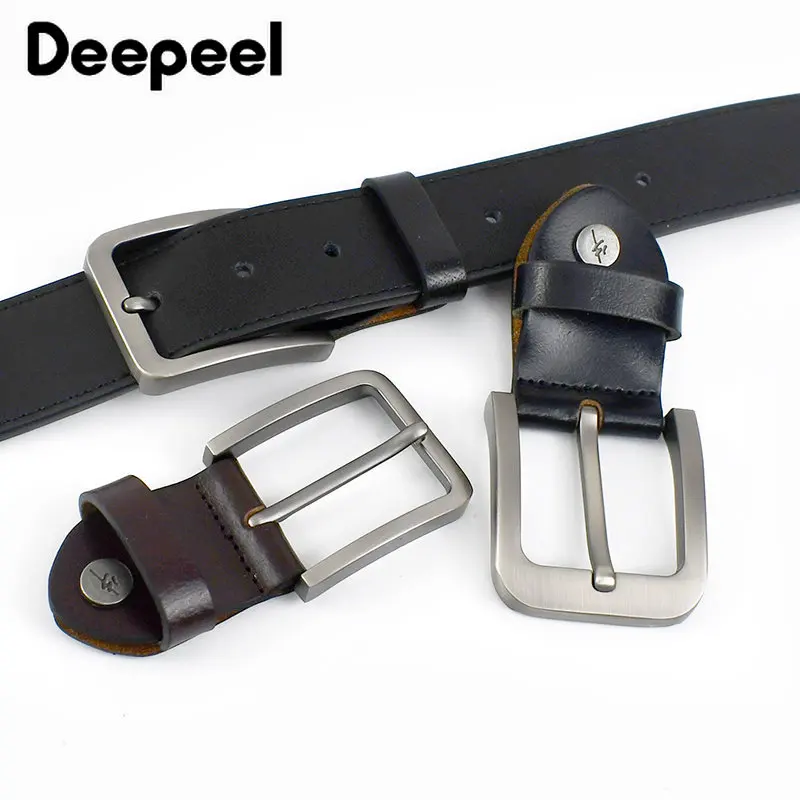 Top Trends: 1Pc Deepeel 34 / 39mm Men's Alloy Belt Head Waistband Buckels DIY Handmade Replacement Pin Buckle Belts Leather Craft Accessories Shoppable Styles - Image 6