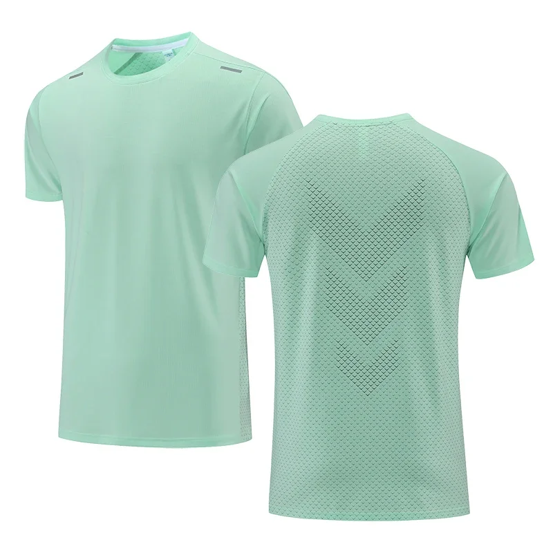 Top Trends: Men's T Shirt Outdoor Run Fitness Sports Tops Quick Dry Breathable Material Short Sleeve Fashion O-neck Sportswear Women's Tees Shoppable Styles