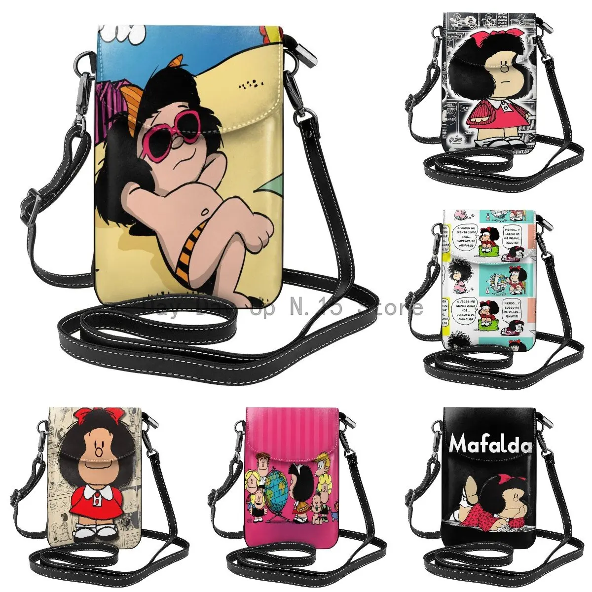 Top Trends: Mafalda Women Cell Phone Purse Leather Crossbody Bag Mini Shoulder Bag Card Holder Wallet Shoppable Styles