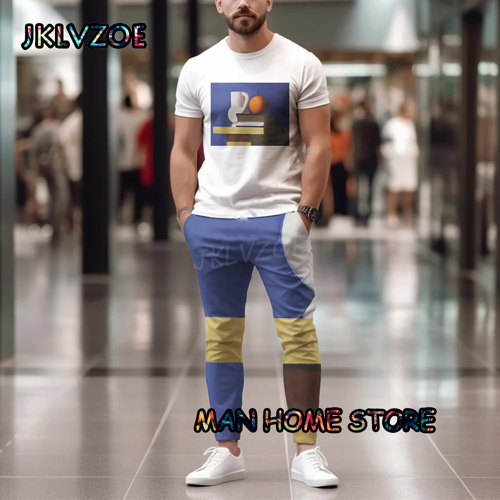 Top Trends: Summer Men's Trend Santa Claus Tracksuit 2 Piece Sets 3D Printing T Shirts+ Pants Fashion Short Sleeve Trousers Male Unisex Suit Shoppable Styles - Image 5