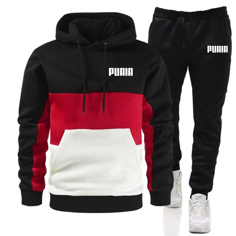 Top Trends: 2023 New Fashion Mens Tracksuit Wear Stripe Hoodies+ Sweatpants 2 Piece Set High Quality Autumn Winter Daily Casual Jogging Suit Shoppable Styles - Image 6