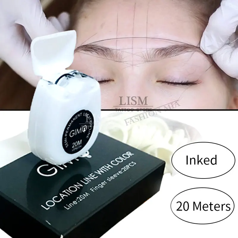 Top Trends: Microblading Pre Ink Mapping String Locktion Line With Color Eyebrow Tint Mixer Brow Mapping For Microshading Permanent Makeup Shoppable Styles