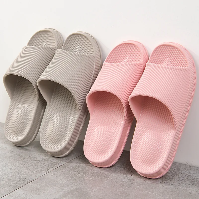 Top Trends: Big Size EVA Massage Slippers Men Women Home Slippers Outdoor Beach Shoes Couples Sandals Light House Bathroom Non-slip Slides Shoppable Styles