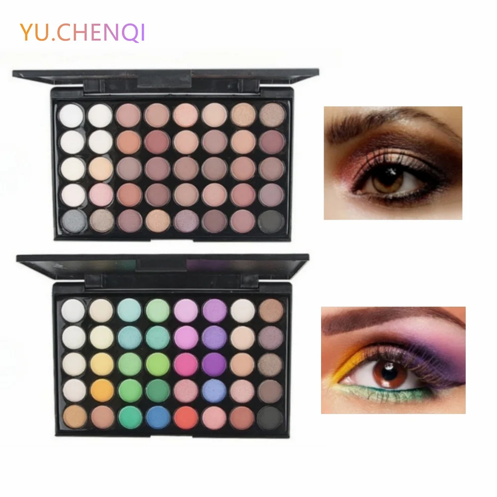 Top Trends: 40 Color Eyeshadow Plate Pearlescent Matte Multi-color Brightening Eye Glitter Cosmetics Women Professional Beauty Makeup Tools Shoppable Styles