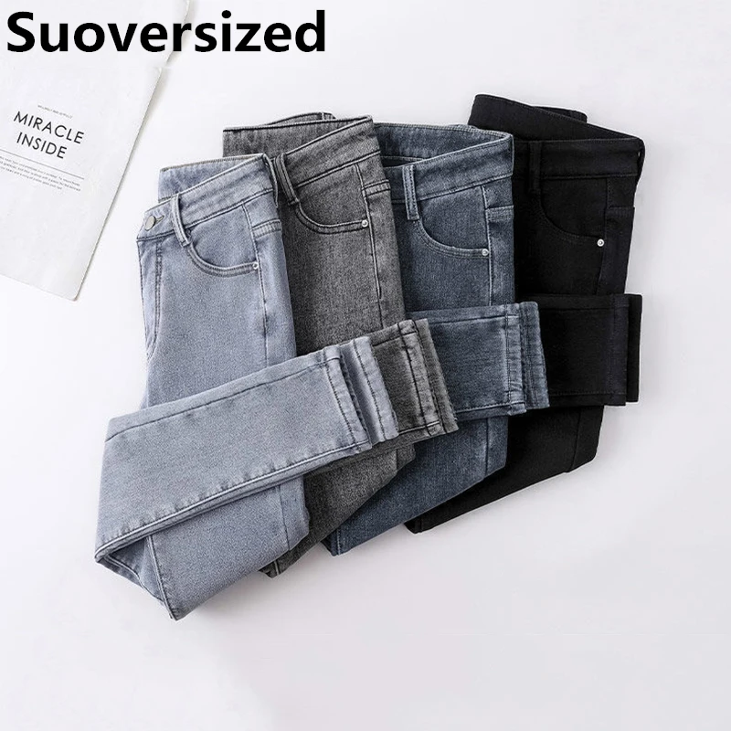 Top Trends: Women Slim Stretch Ankle-length Pencil Jeans Vintage Casual Skinny Pantalones High Waist Denim Pants Fashion Streetwear Vaqueros Shoppable Styles