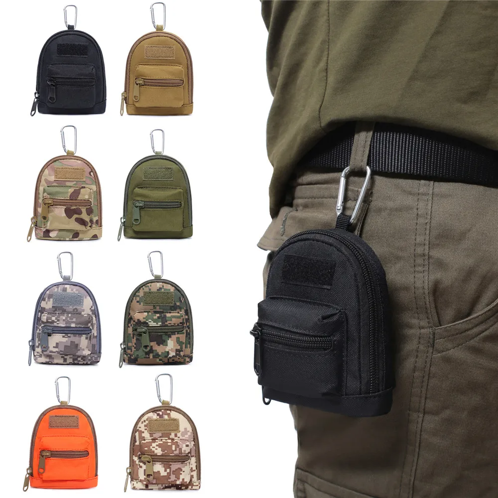 Top Trends: Men&#039;s Backpack Hanging Bag Portable Coin Purse Key Earphone Storage Pocket Bag Card Holder Wallet Pouch Outdoor Sports Waist Bag Shoppable Styles