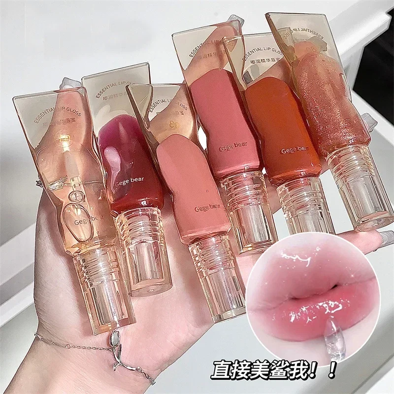 Top Trends: Mirror Water Lip Gloss Ice Cube Tube Lip Glaze Sexy Red Lip Tint Lipstick Lip Oil Moisturizing Lip Plumer Non-stick Lip Gloss Shoppable Styles