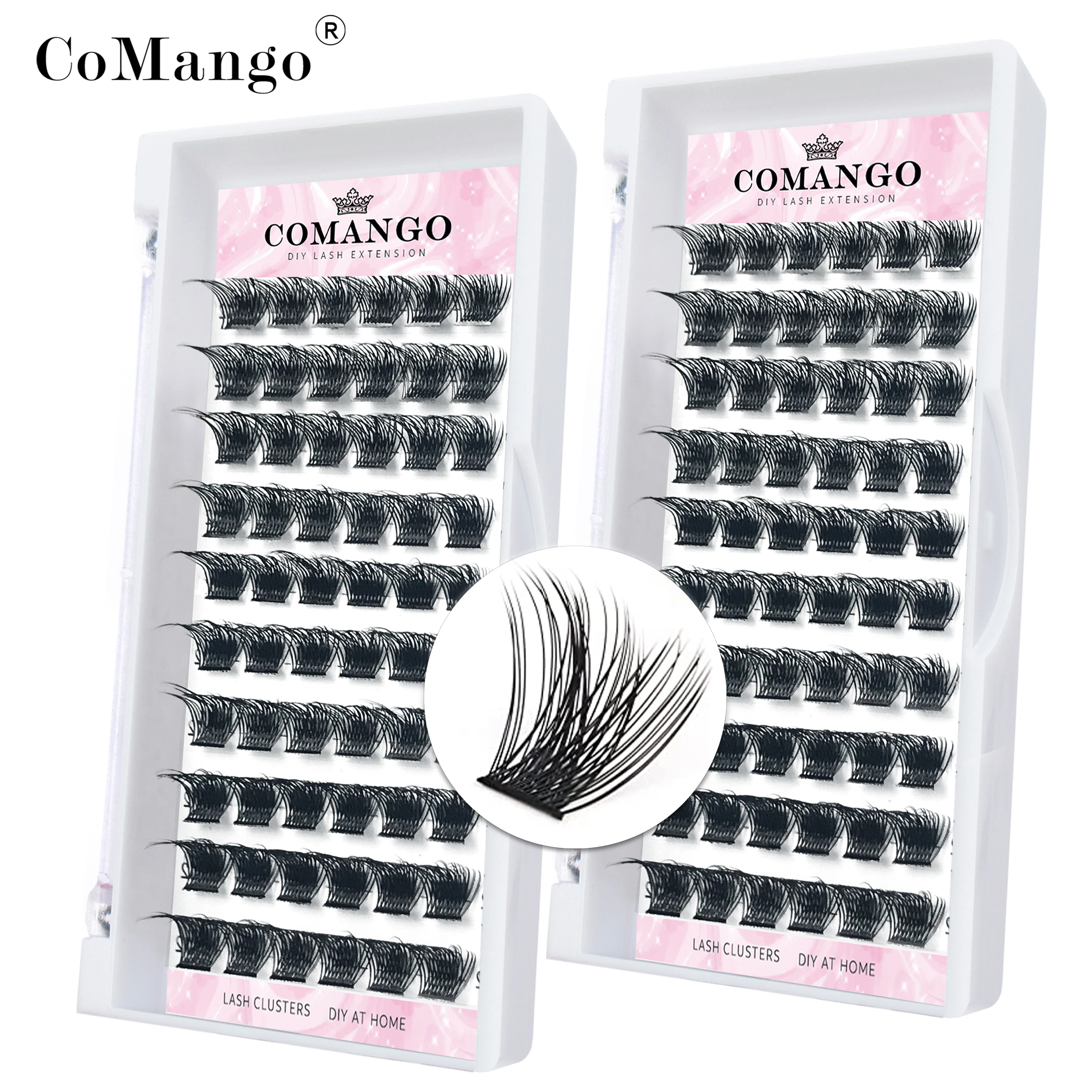 Top Trends: DIY Cluster Lashes For Personal Makeup 60 Pcs Wide Stem Clusters C D Curl 8-18mm CoMango Eyelash Extension Shoppable Styles