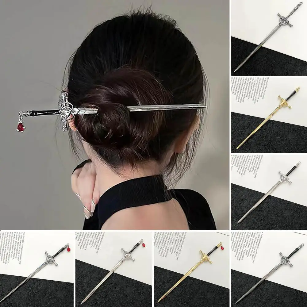 Top Trends: Ladies Hairpin Ancient Sword Bright Luster Plating Smooth Surface Chinese Anti Fall Hair Stick Hair Accessories Shoppable Styles