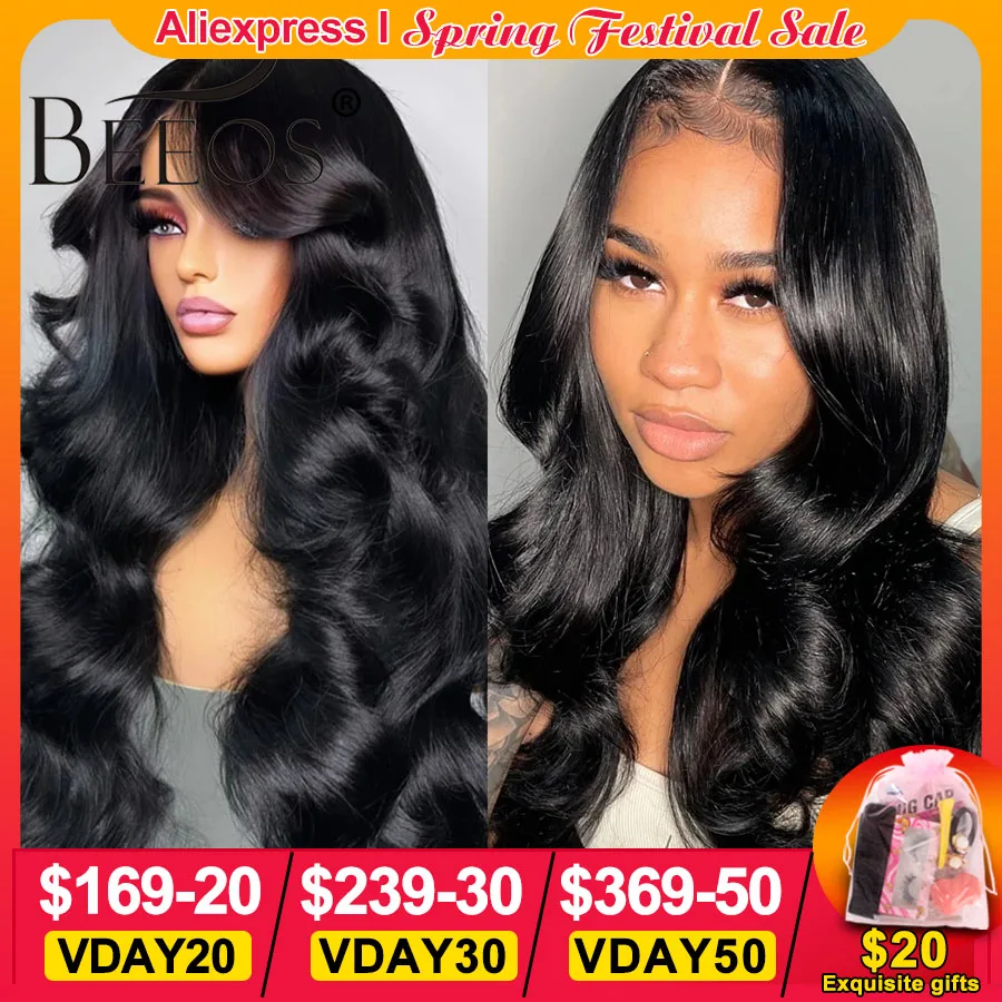 Top Trends: 250% Glueless 2x6 HD Lace Closure Wigs Body Wave Preplucked Wear Go HD Transparent Lace Frontal Human Hair Wigs For Women Shoppable Styles