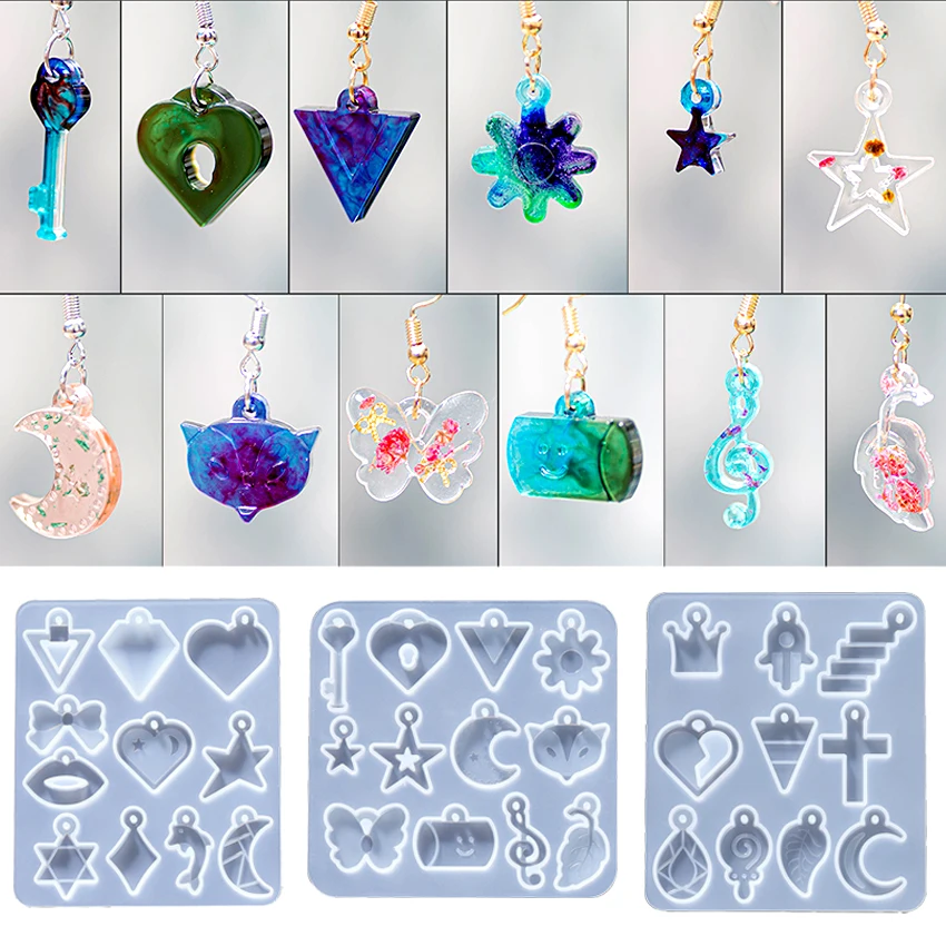 Top Trends: Diamond Crown Key Earring Silicone Mold For DIY Epoxy Resin Craft Pendant Ornament Jewelry Making Findings Shoppable Styles