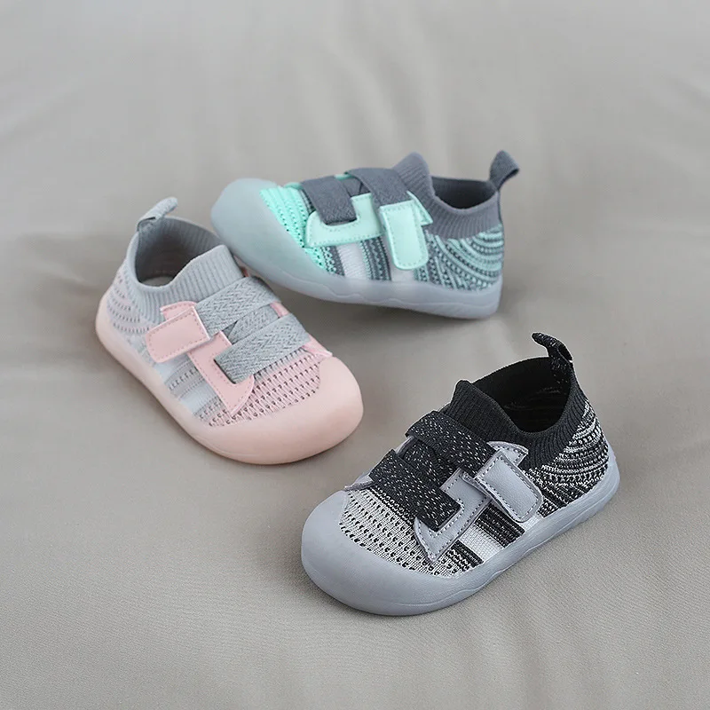 Top Trends: Children's Casual Sports Shoes Mesh Breathable Boy Girls Walking Shoes Soft Soles Anti-skid Baby Walking Shoes Baby Sports Shoes Shoppable Styles