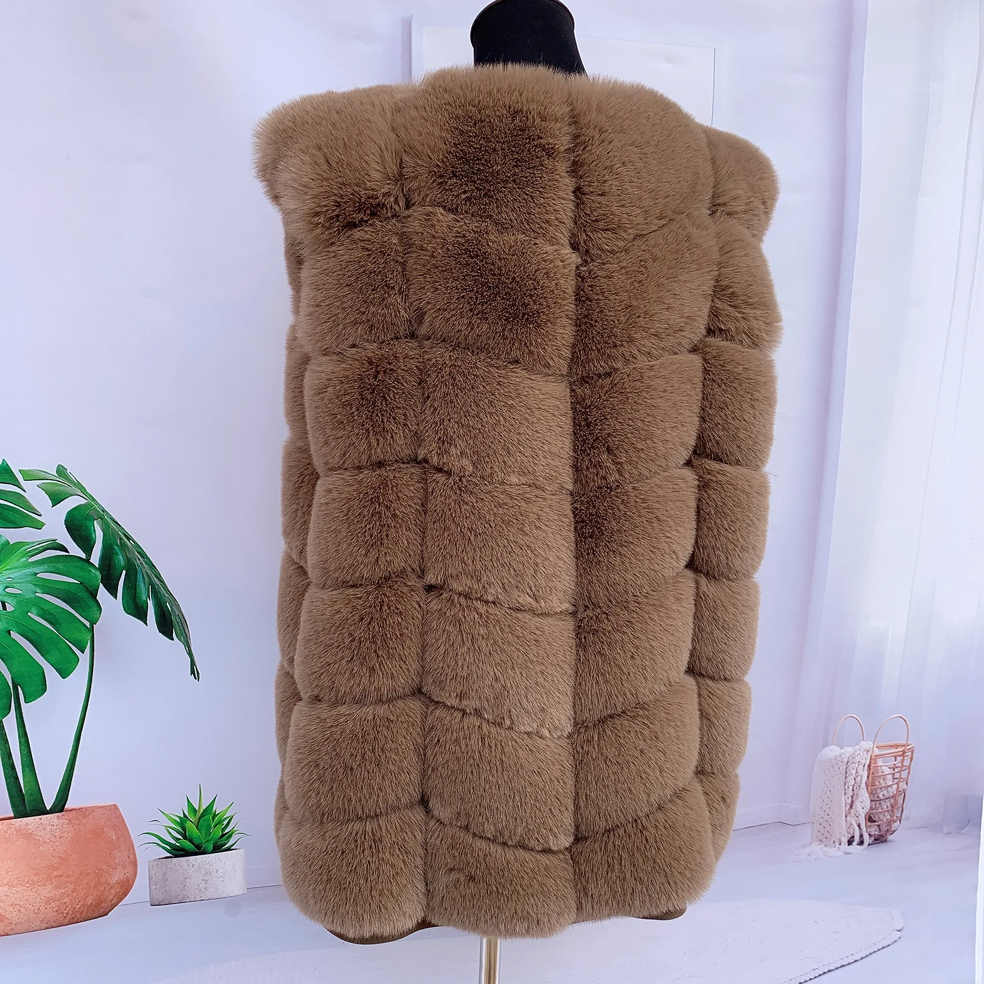 Top Trends: Fur Faux Fur Fox Fur Vest Ladies Winter Autumn Coat Faux Fur Fluffy Jacket Women Jacket Shaggy Coat Fur Jackets Faux Fur Jackets Shoppable Styles - Image 3