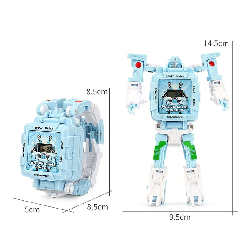 Top Trends: Children's Toy Watch Car Man Deformation Small Toys Children Game Wrist Watch Tetris Watches Kids Watch For Girls Boys Shoppable Styles - Image 6