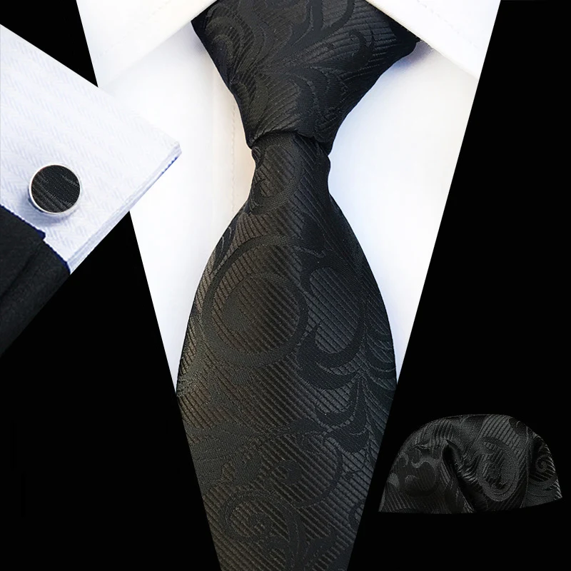 Top Trends: HUISHI Business Solid 100% Silk Men's Tie NeckTie Set 8cm Ties Men Formal Luxury Wedding High Quality Gravata Suit Accessories Shoppable Styles - Image 6