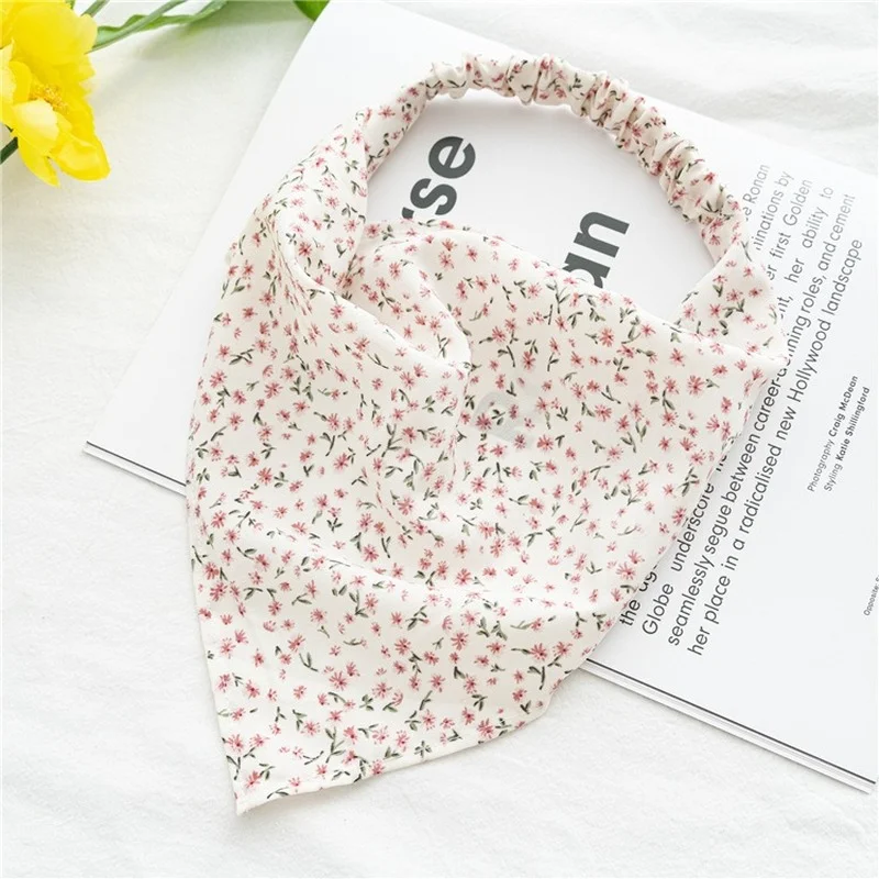 Top Trends: 2022 Summer Vintage Print Flower Beach Bandana Hair Scarf Fashion Elastic Rubber Headbands For Women Girl Hair Accessories Shoppable Styles - Image 6