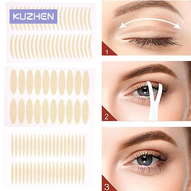 Top Trends: 400pcs / bag Invisible Eyelid Sticker Lace Eye Lift Strips Double Eyelid Tape Adhesive Stickers Eye Tape Tools Lash Tape Makeup Shoppable Styles