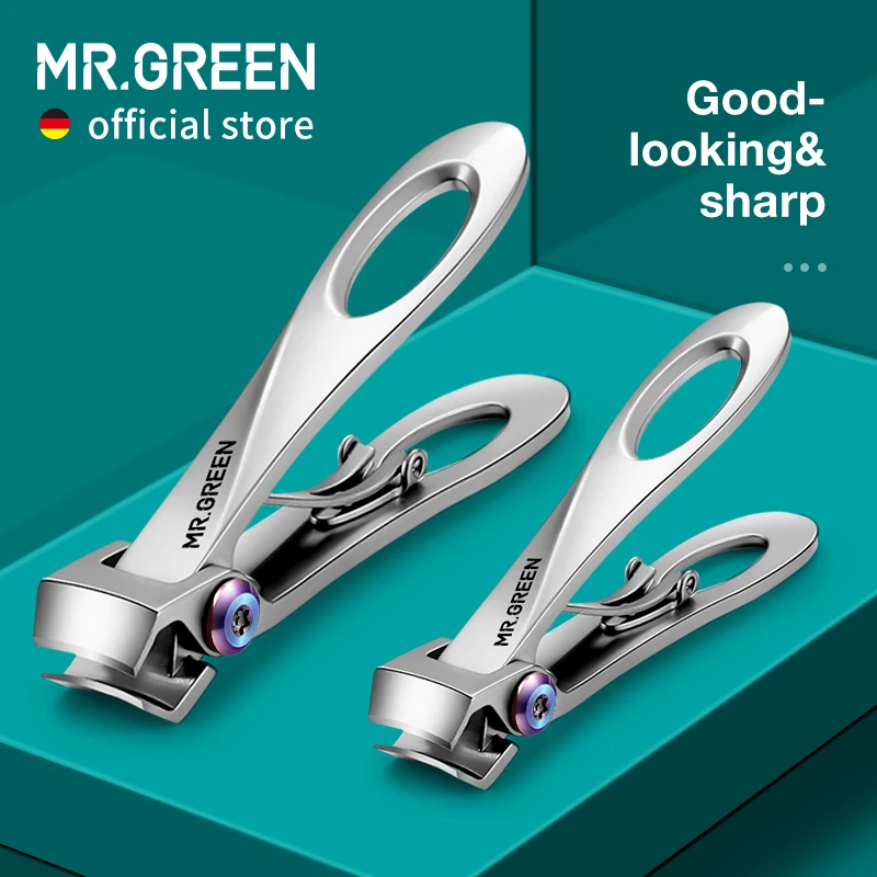 Top Trends: MR.GREEN Nail Clippers Wide Jaw Opening Stainless Steel Fingernail Clipper Thick Hard Toenail Cutter Manicure Scissors Tools Shoppable Styles