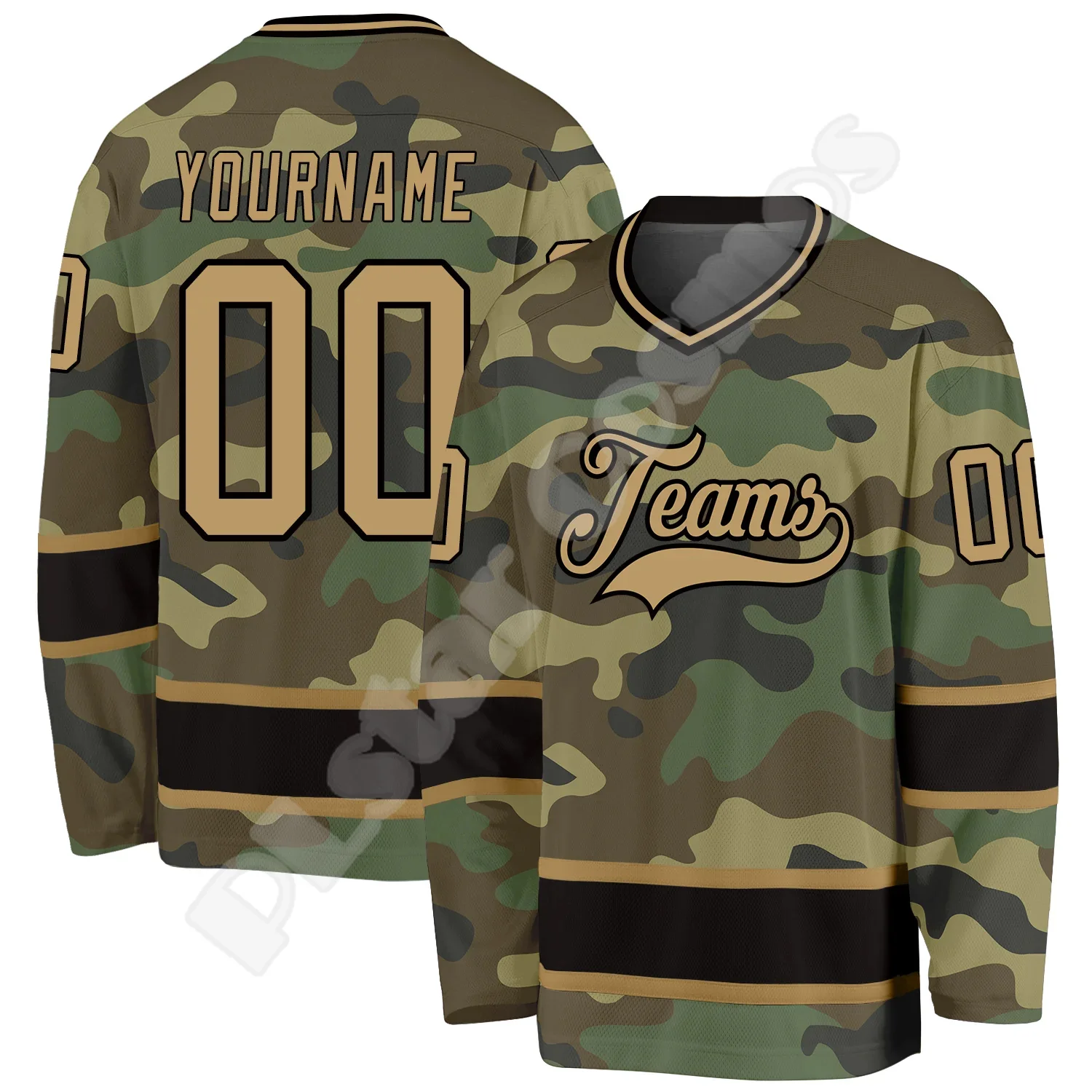 Top Trends: NewFashion Hockey Jersey Custom Name Team Logo Number Colorful Pullover Long Sleeves 3DPrint Harajuku Casual Funny Sweatshirts S Shoppable Styles