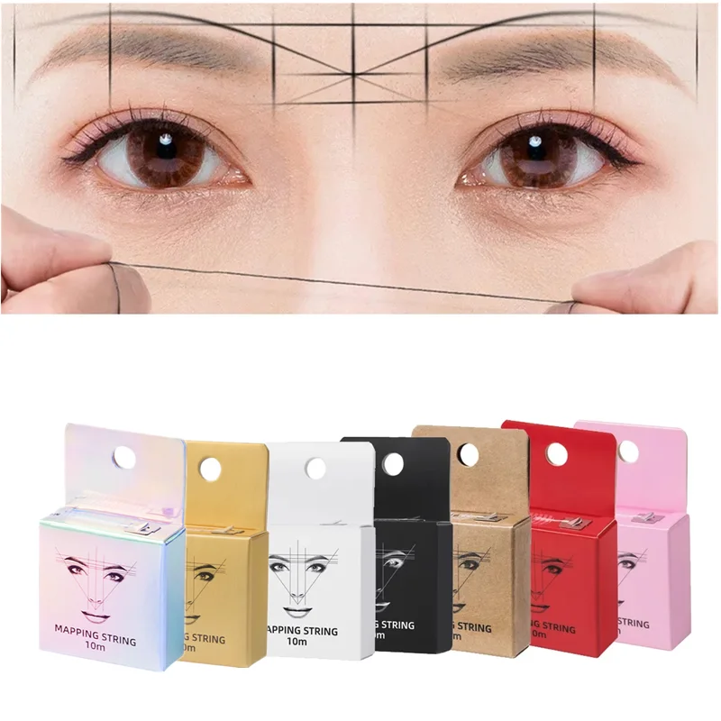 Top Trends: 10Meter Microblading Mapping Pre-Ink String For Makeup Eyebrow Dyeing Linen Thread Semi Permanent Positioning Measure Tool Shoppable Styles