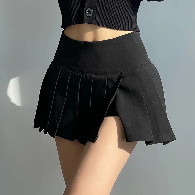 Top Trends: Women's Skirt Wrap Short Tight Clothes Chorts Pleated Pleat Night Club Outfit Sexy Mini Gyaru Pants Skirts For Woman Cheap Trend Shoppable Styles