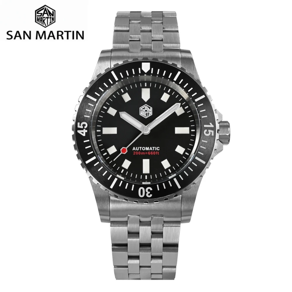 Top Trends: San Martin Original Diver Watch For Men Miyota 8215 Automatic Mechanical Wristwatch Stainless Steel 20Bar Sapphire Swim SN0012 Shoppable Styles