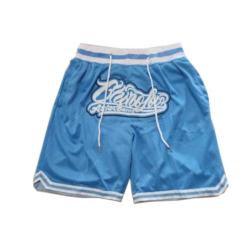 Top Trends: Basketball Shorts Carolina Four Pocket Zipper Sewing Embroidery High-Quality Outdoor Sport Shorts Beach Pants Blue New 2023 Shoppable Styles