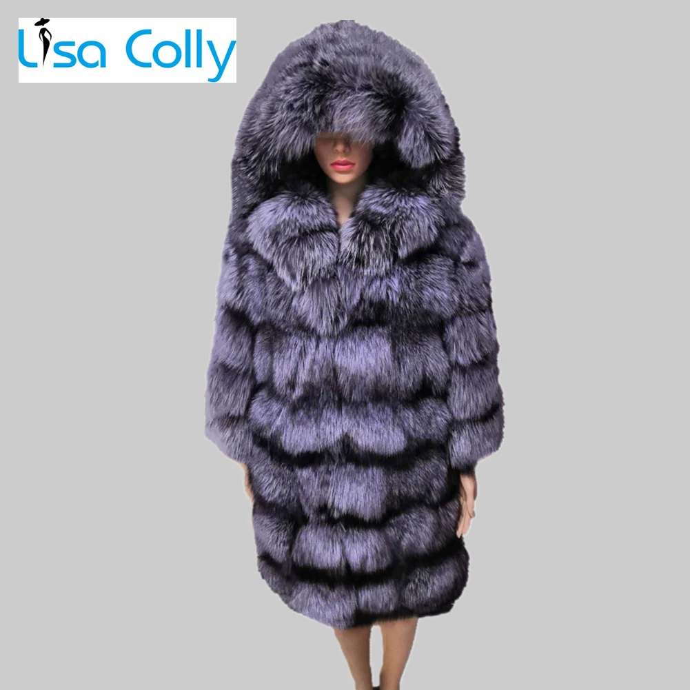 Top Trends: Women Winter Fake Fur Coat Overcoat Silver Fox Fur Coat Long Sleeve Fur Coat Jacket With Hooded Thick Warm Faux Fur Coat Jacket Shoppable Styles