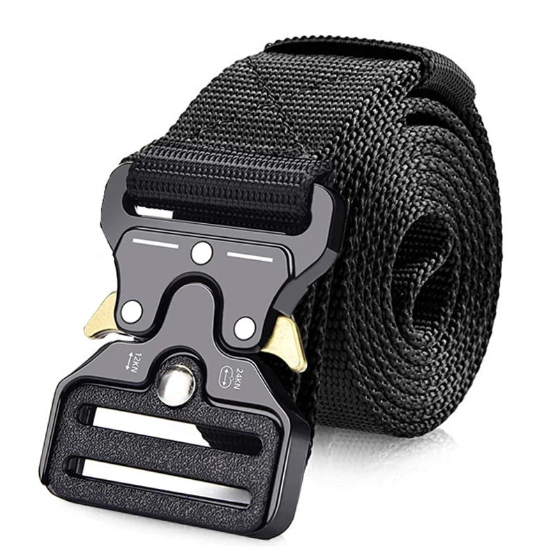 Top Trends: Genuine Tactical Belt Quick Release Outdoor Military Belt Soft Real Nylon Sports Accessories Men And Women Black Belt Shoppable Styles