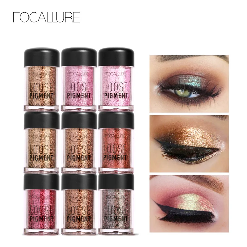 Top Trends: FOCALLURE Glitter Liquid Eyeshadow High Pigment Diamond Eye Shadow Powder Shimmer Shining 18 Colors Eyes Makeup Women Cosmetics Shoppable Styles