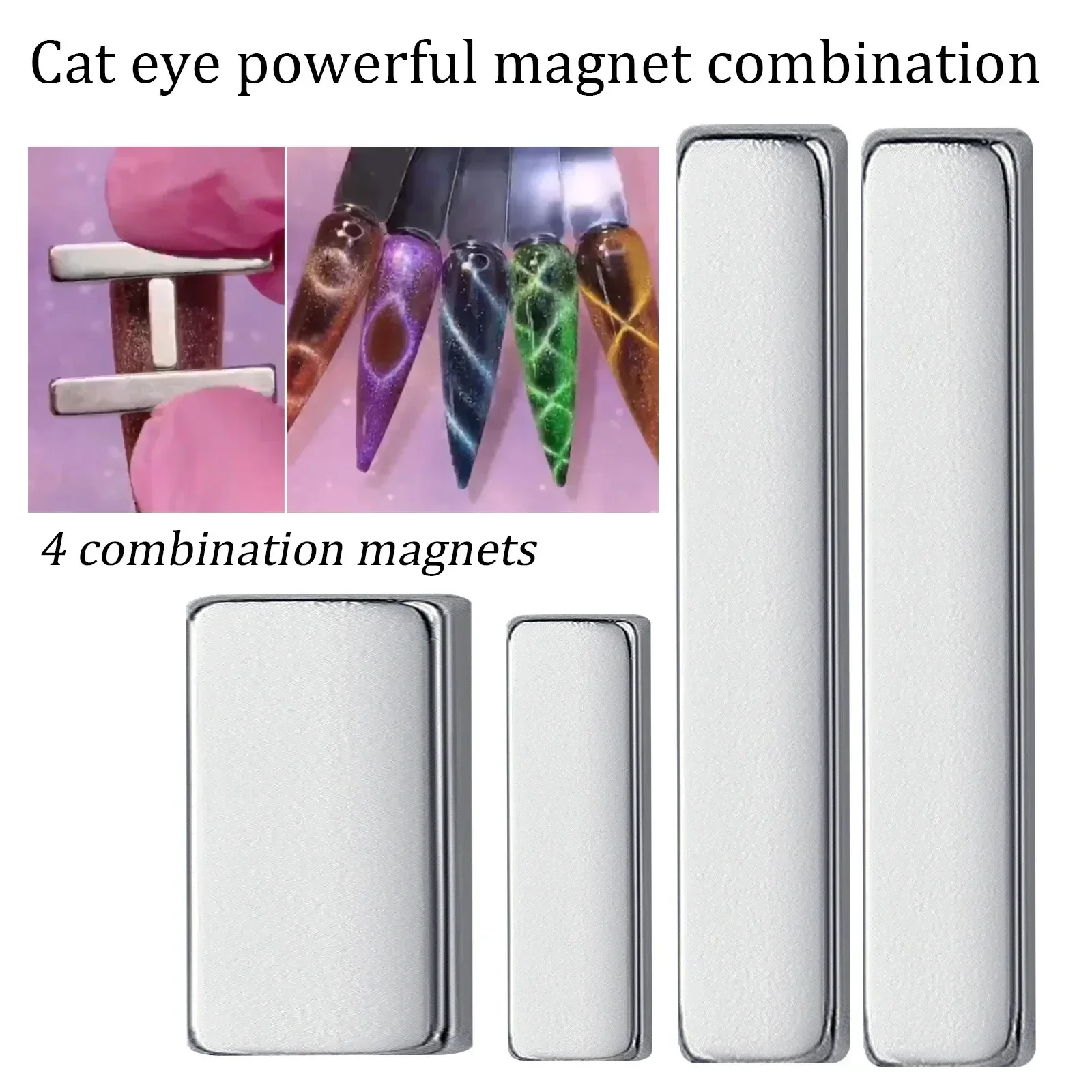 Top Trends: Cat Eye Nail Magnetic Stick 4 Combination Magnets For UV Gel 3D Line Strip Effect Multi-function Magnet Board Nails Art Tool Shoppable Styles