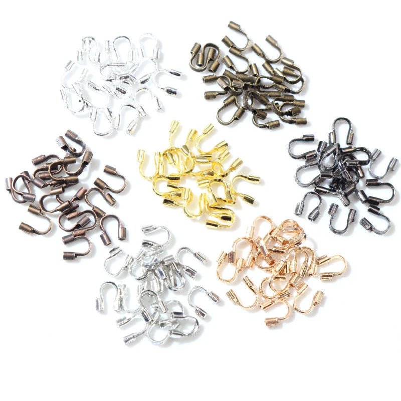 Top Trends: 100pcs / lot 4.5x4mm Wire Protectors Wire Guard Guardian Protectors Loops U Shape Accessories Clasps Connector For Jewelry Making Shoppable Styles