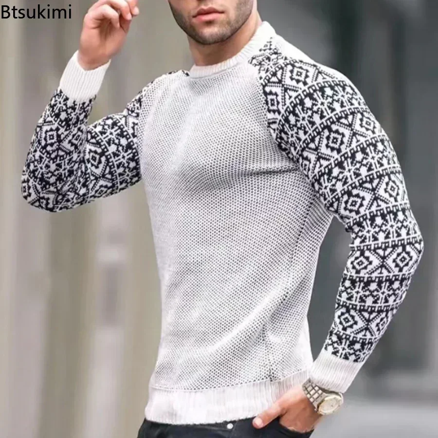 Top Trends: New 2024 Autumn Winter Men Clothing Fashion Mens Thin Sweaters Casual O- Neck Solid Warm Slim Fit Knit Shirt Male Pullover 3XL Shoppable Styles