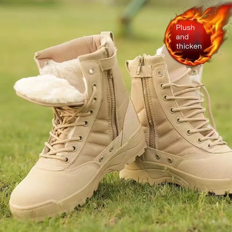 Top Trends: Winter Men Shoes Tactical Military Boots Men Boots Special Force Desert Combat Army Boot Outdoor Hiking Boot Men Work Safty Shoe Shoppable Styles