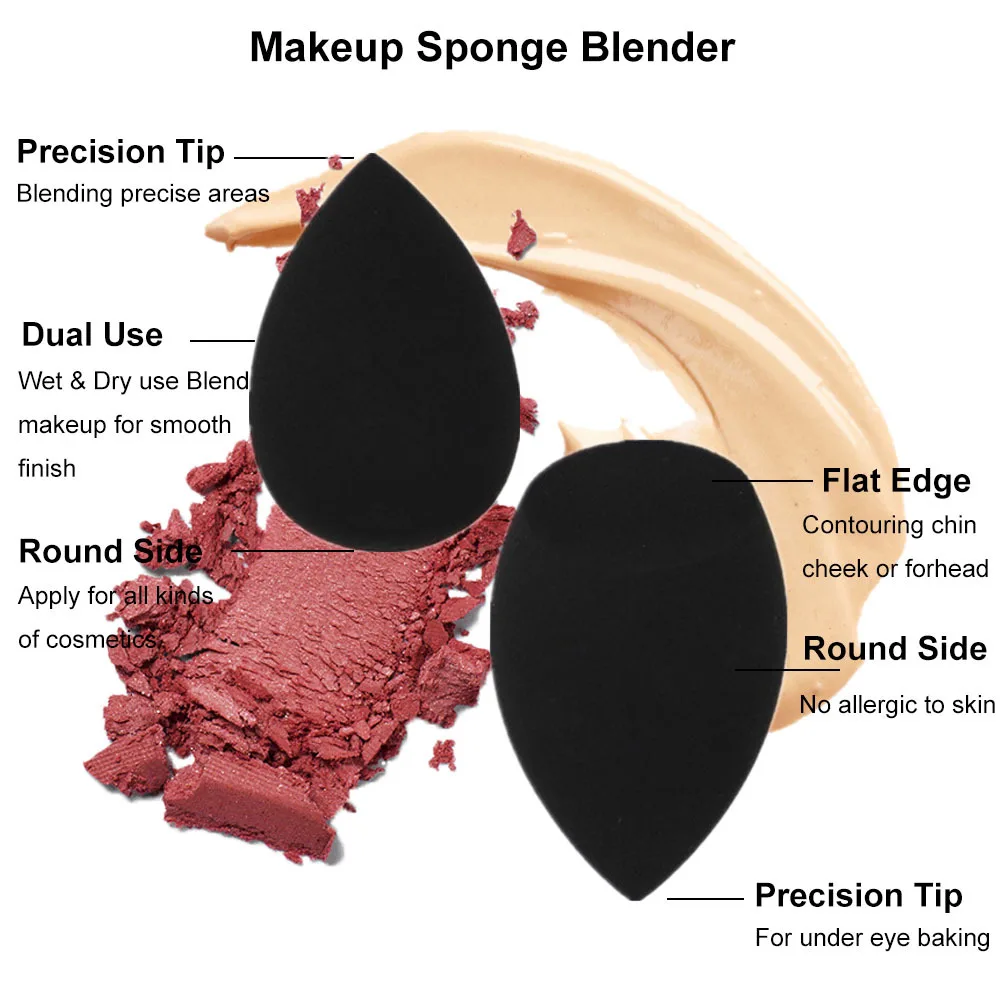 Top Trends: Soft Powder Makeup Sponge Puff Makeup Sponge Cosmetic Puff For Foundation Concealer Cream Blinder Make-Up Accessorie Shoppable Styles - Image 3