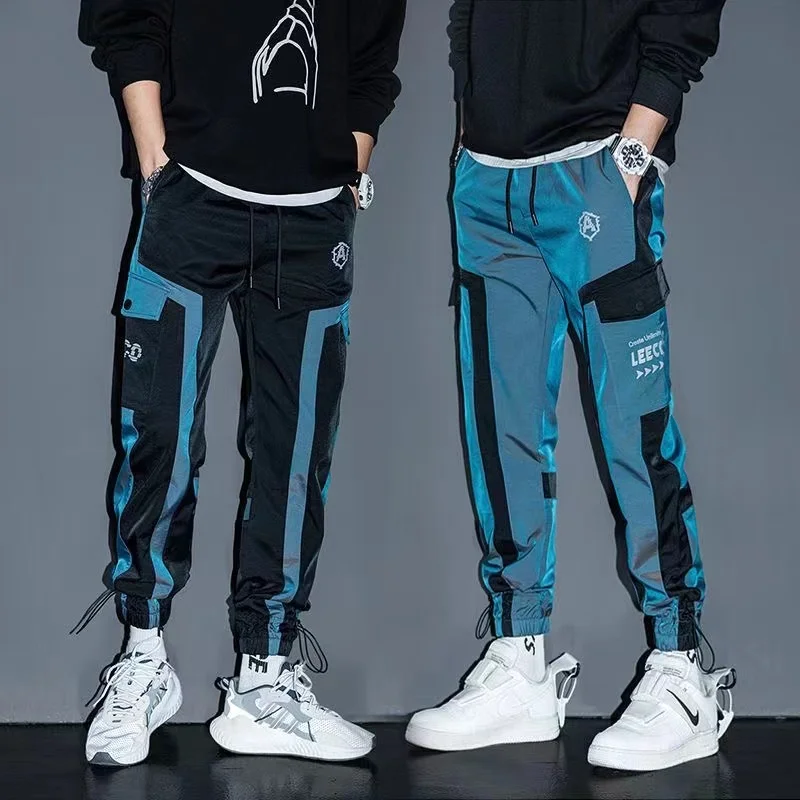 Top Trends: Men&#039;s Cargo Pants Fashion Hip Hop Multi-Pocket Casual Trousers Trendy Streetwear Solid Sweatpants Elastic Waist Loose Harem Pant Shoppable Styles