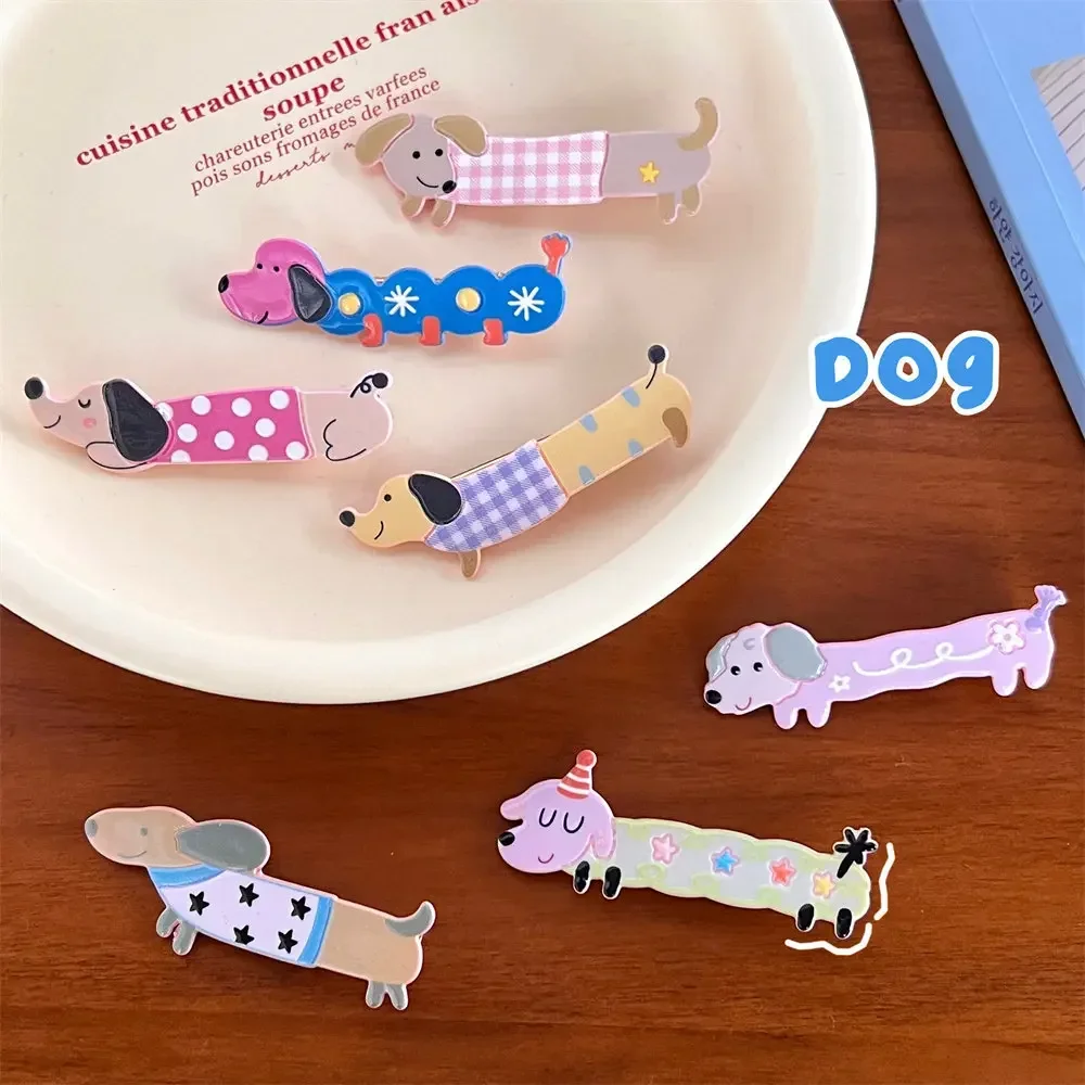 Top Trends: 2pc Korean Cute Dog Hairpin Hair Side Clips Grips For Girls Women Kids Child Hair Birthday Party Gift Accessories Headband Shoppable Styles