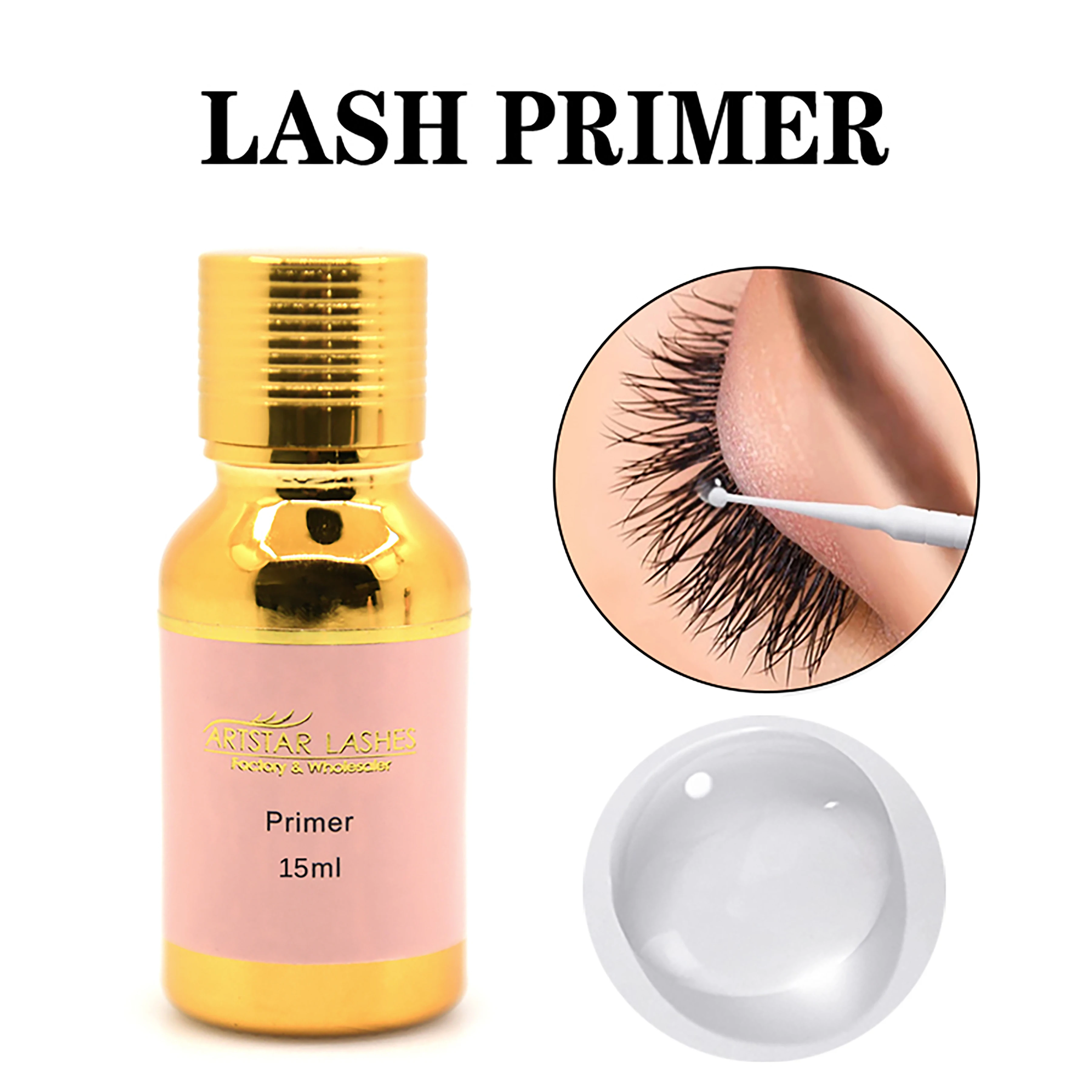 Top Trends: ARTSTAR 10ml / 15ml Primer Eyelash Extension Clear Color Professional Fixing Agent Adhesive Lash Primer For Makeup Shoppable Styles