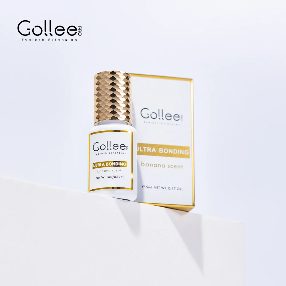 Top Trends: Gollee Banana Scent Eyelash Glue 1s Fast Drying Waterproof Glue Premade Fans Glue 3-5 Weeks Lasting Eyelash Extension Glue Salon Shoppable Styles - Image 2