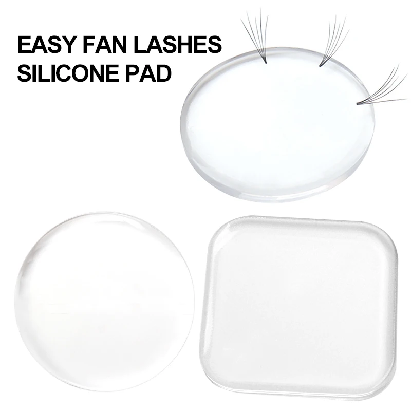 Top Trends: 1 / 3pcs Silicone Easy Fan Lash Pads Lash Extensions Supplies Accessories Makeup Eyelashes Extension Volume Fans Silicone Pad Shoppable Styles