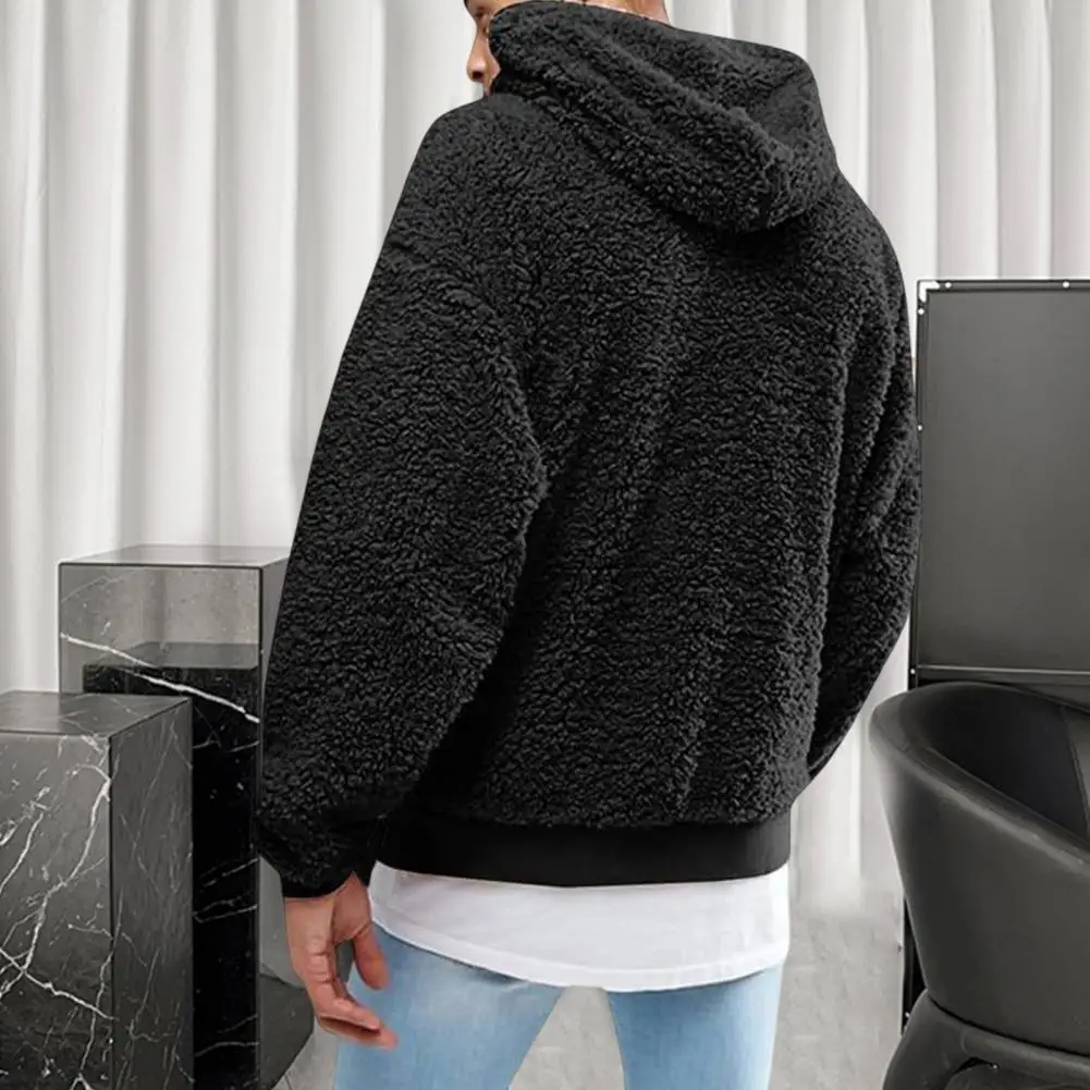 Top Trends: Autumn Men&#039;s Sweatshirt Hoodie Solid Color Hooded Hat Long Sleeves Soft Thick Warm Plush Drawstring Men Hoodie For Daily Wear Shoppable Styles