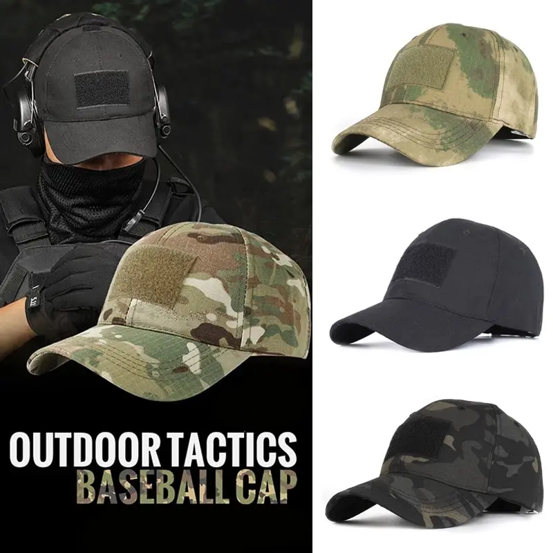 Top Trends: Camo Mens Baseball Cap Camouflage Sports Cap Adjustable Hats For Hunting Fishing Outdoor Cool Army Military Sports Cap Shoppable Styles